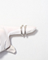 Chanel CC Crystal Hoop Earrings, front view